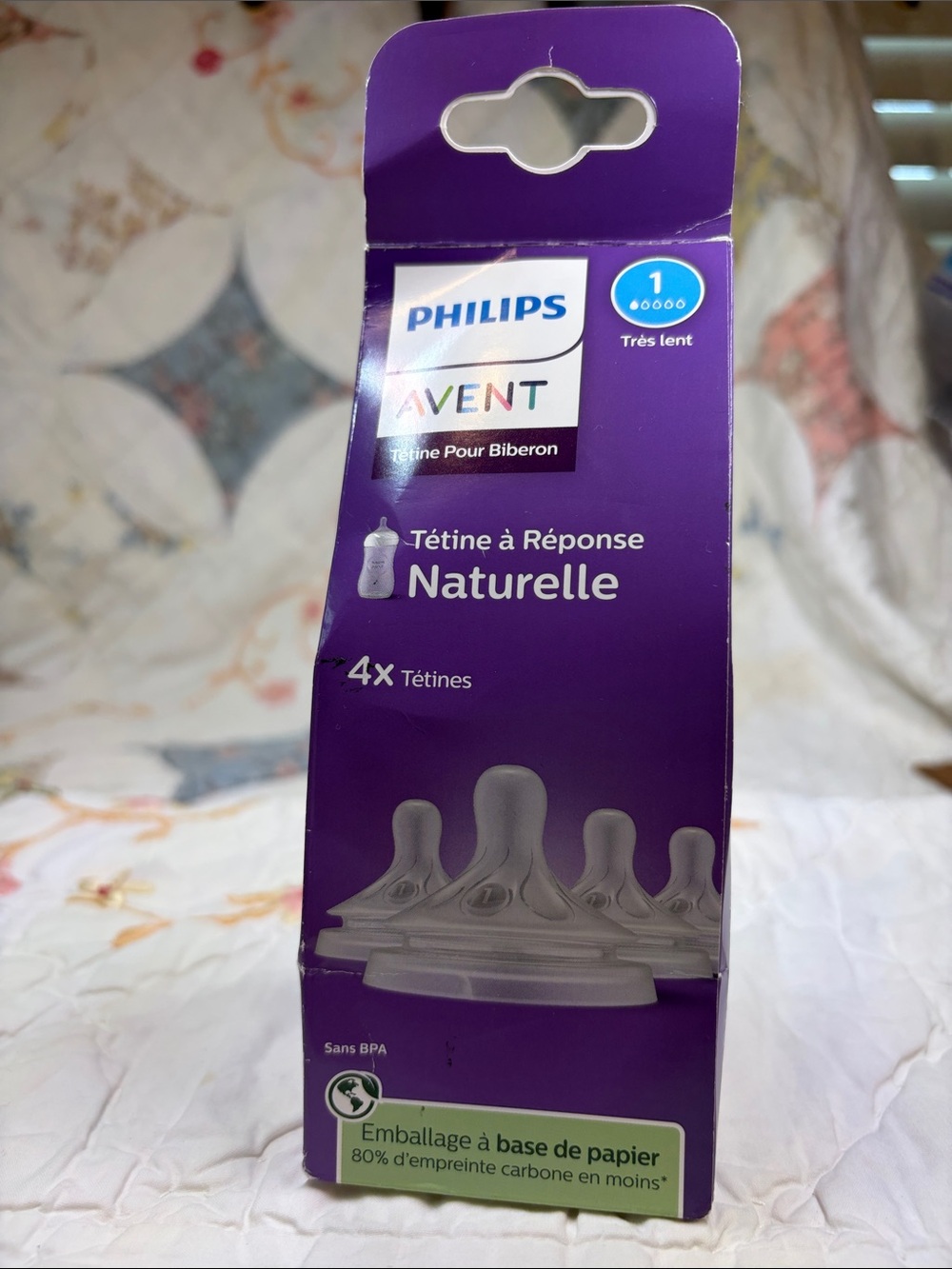 Philips AVENT Natural Response Baby Bottle Nipples 4x Extra Slow